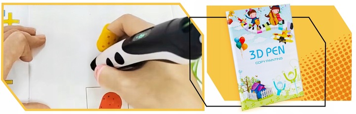 KSIĄŻKA Z SZABLONAMI DO DŁUGOPISU 3D PEN SZABLONY 40 STRON DO DRUKOWANIA EAN (GTIN) 5906700049552